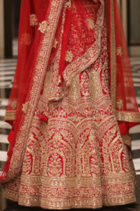 heavy embroidered designer bridal lehenga