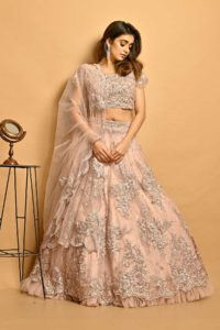 Roseate Dusty Pink Heavy Embroidered Lehenga, INDO-WESTERN DRESSES COLLECTION 2022